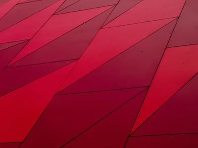 An abstract geometric pattern with red triangles, perfect for modern design needs.